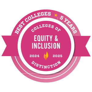 Colleges of Distinction: 5 Years as a Best College for Equity and Inclusion: 2024-2025