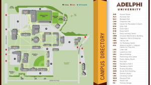 Campus Map | Brand Identity | Adelphi University
