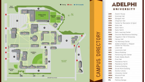 Campus Map | Brand Identity | Adelphi University