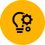Icon showing concept of innovation and ideas