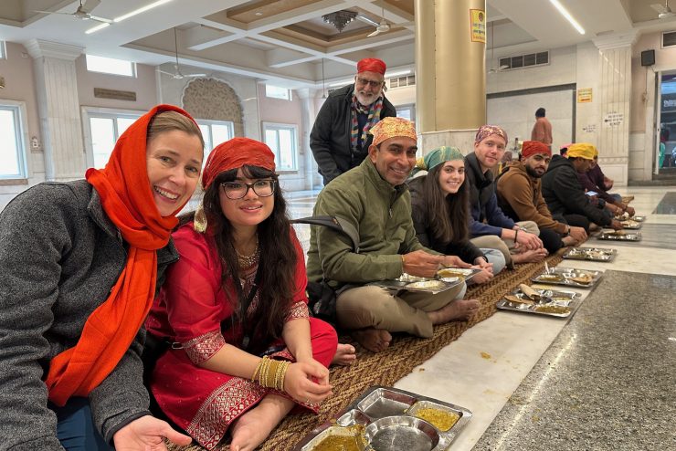 Adelphi University professors Chrisann Newransky and Rakesh C. Gupta traveled with students to India as part of the Bhisé Global Understanding Project.