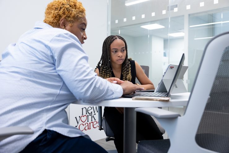 Adelphi University student Candice Garwood interning at New York Cares