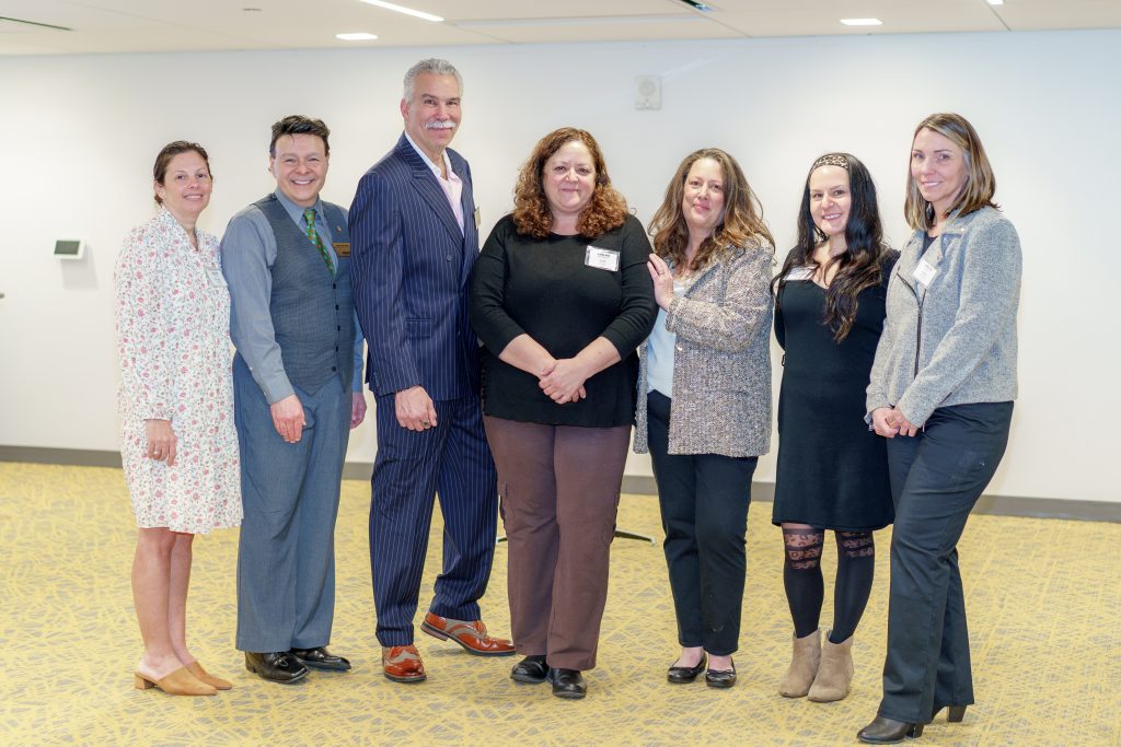 A group photo of the 2024 Staff Council at Adelphi University.