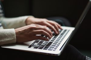 student on laptop