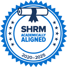 SHRM Academically aligned badge: 2020-2025