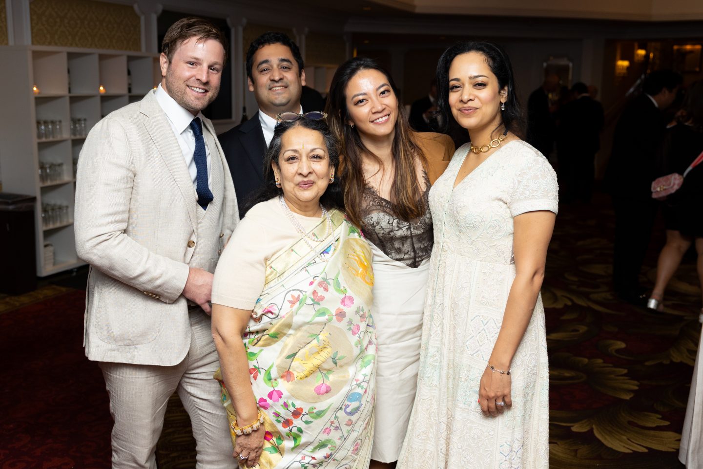 Donor Swati Bhisé and family at the 2024 President's Gala